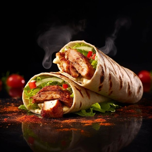 Chicken shawarma wrap
